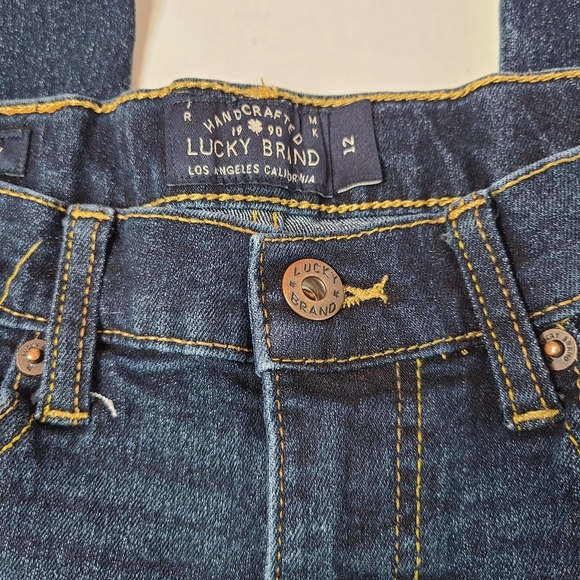 Lucky Brand Advanced Skinny Denim Jeans Girl's Size 12 - Picture 3 of 12